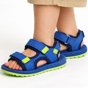 OshKosh B'gosh Boys Blue Hook & Loop Sport Sandals - Machine Washable